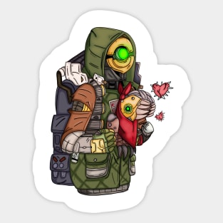 Borderlands Fl4k and Mr Chew Sticker